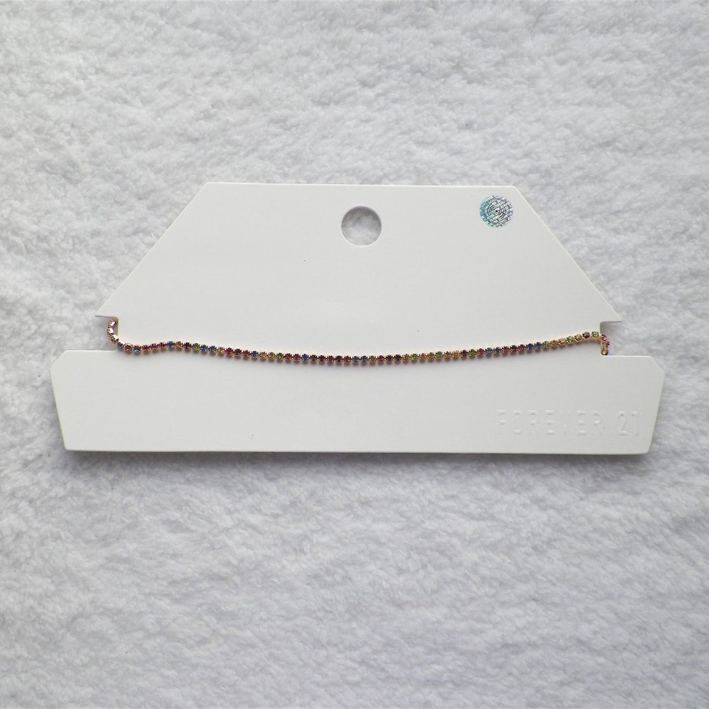 Forever 21 Multicolor Rhinestone Necklace - Picture 3 of 9